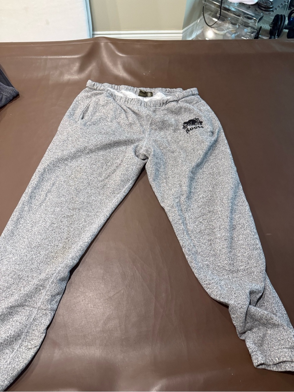Roots Gray Speckled Jogger Pants